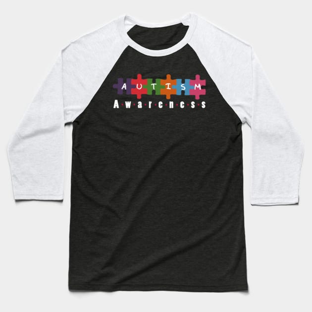 Autism Awareness Baseball T-Shirt by weallshineon1234